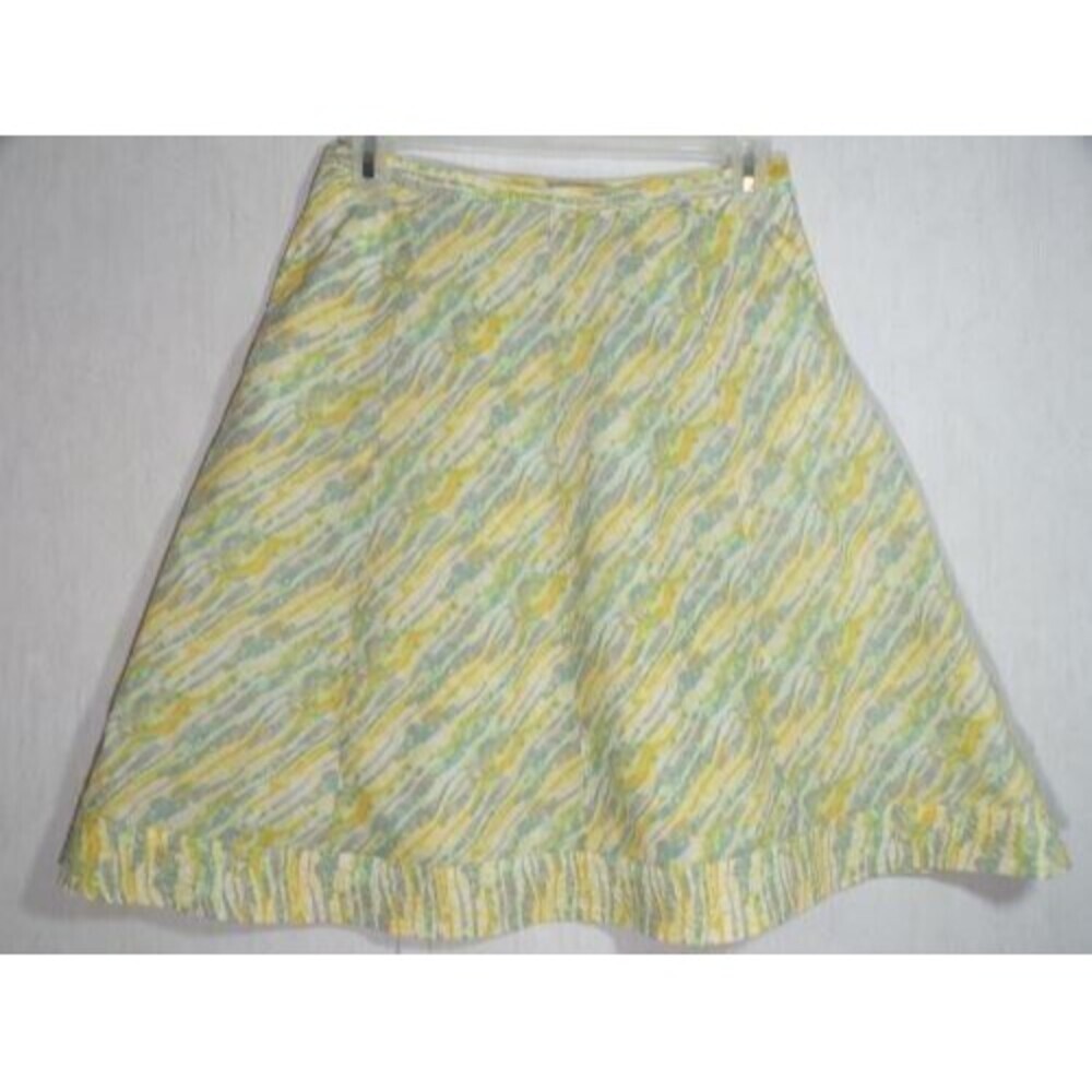 Royal Robbins A Line Skirt Womens Size 2 100% Cotton Pockets Side Button and Zip